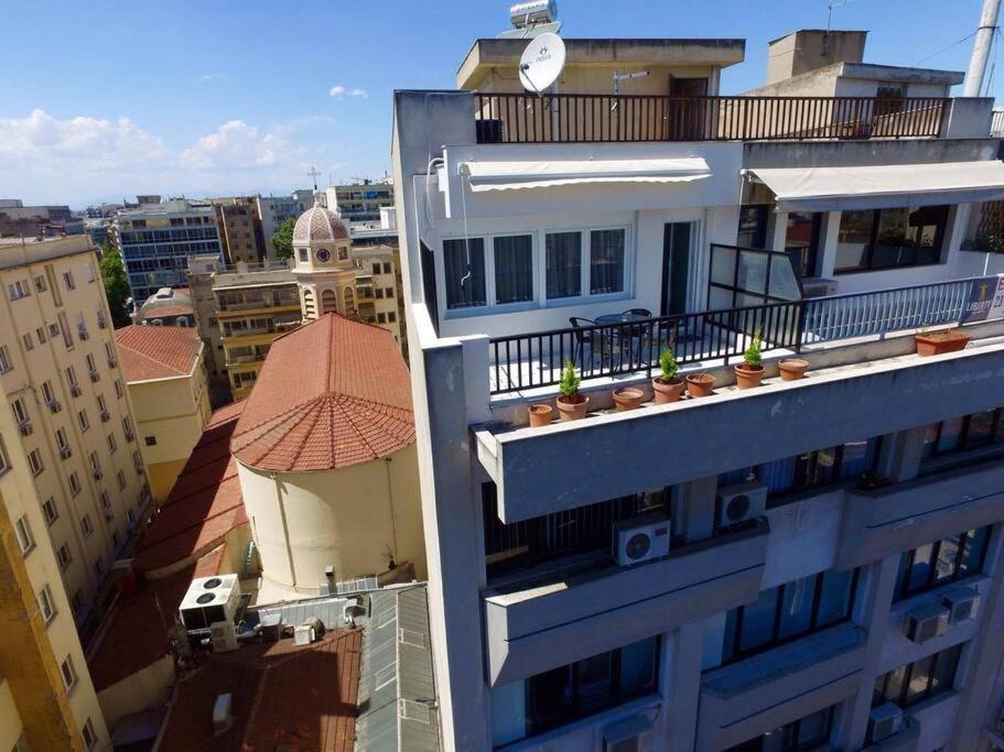 Penthouse Suite In The City Center Tesalonika Bagian luar foto